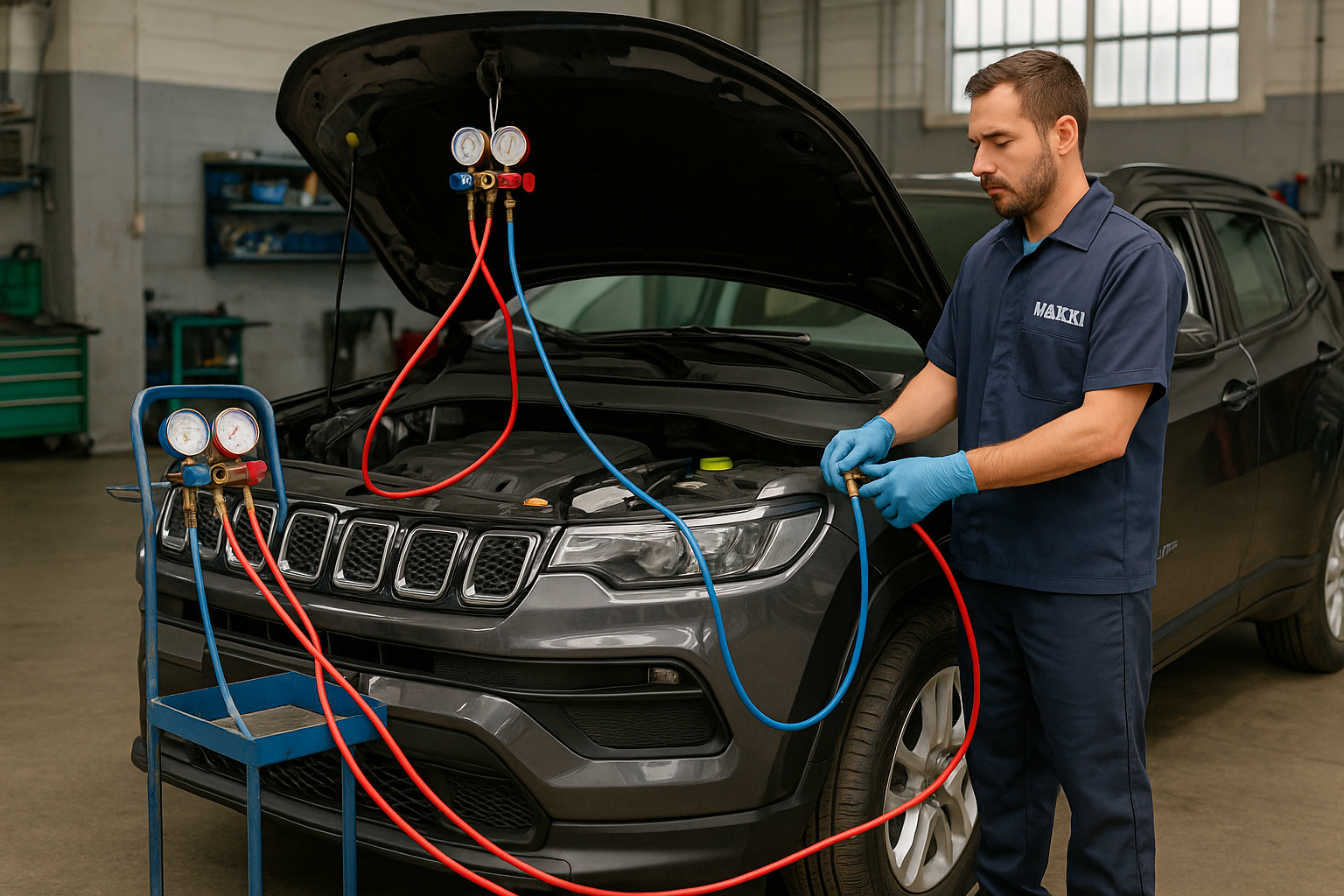 Compressor Jeep Compass diagnóstico técnico
