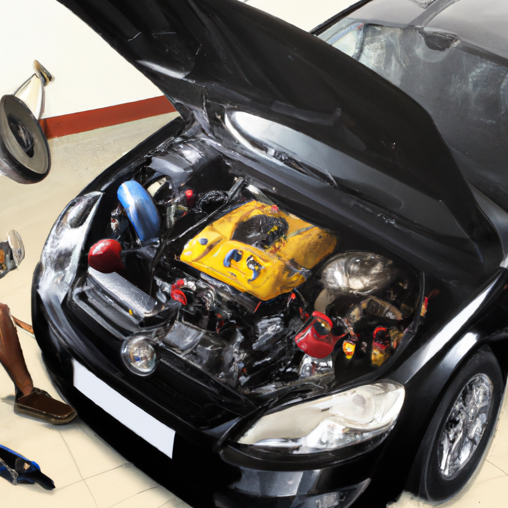 Compressor de ar-condicionado automotivo com defeito