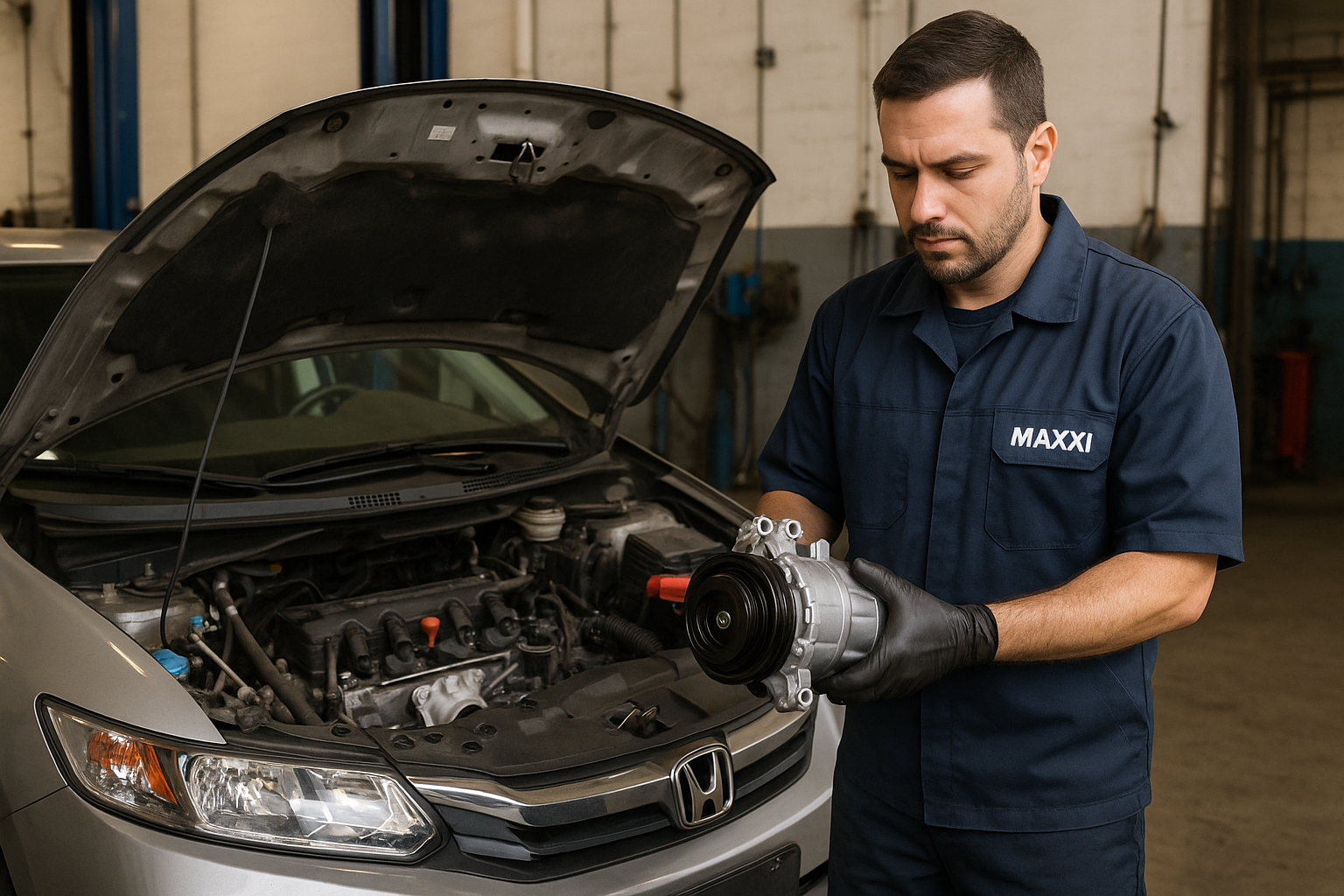 Substituição de compressor de ar-condicionado automotivo BH