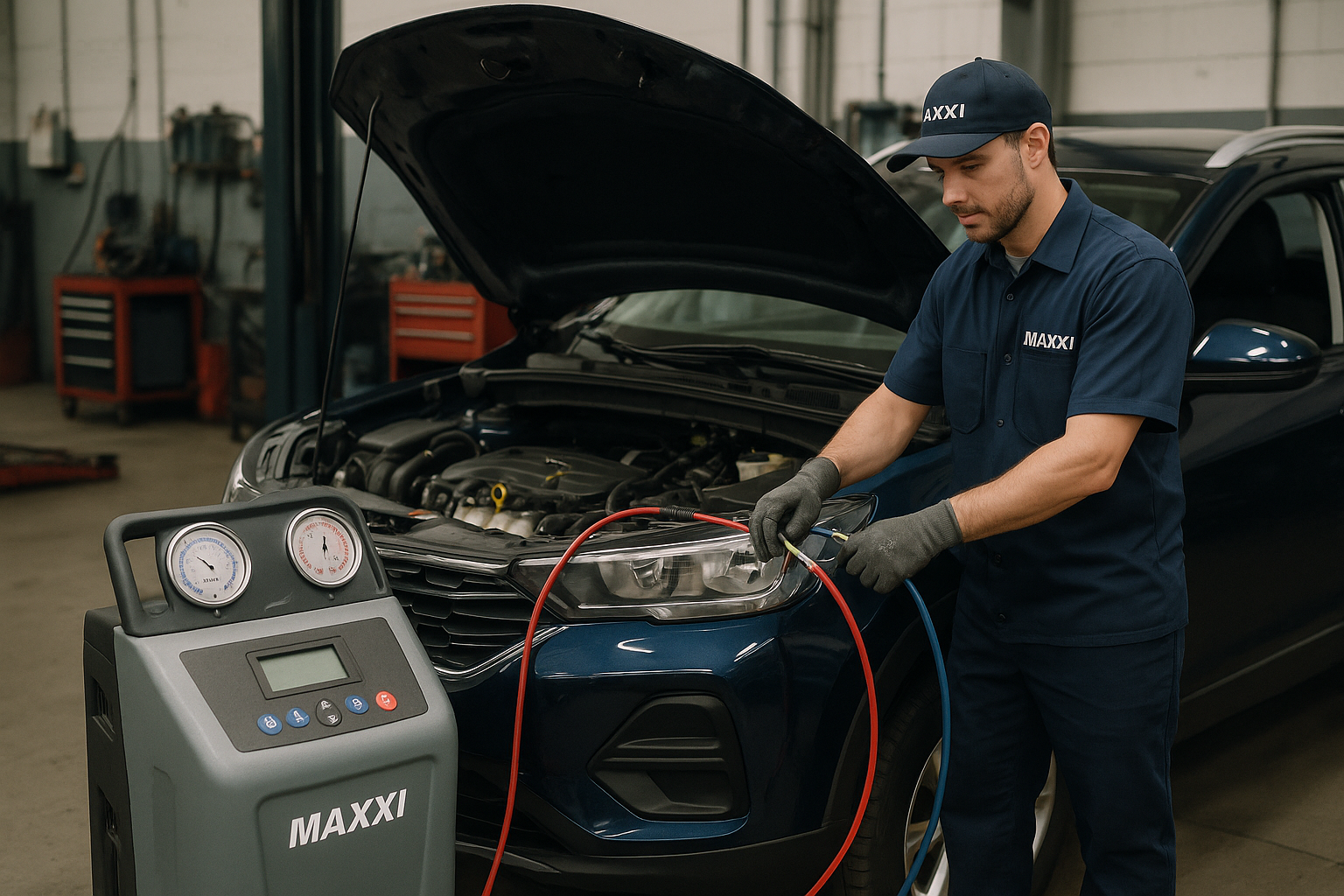 Reparo técnico em ar-condicionado automotivo Toyota Corolla