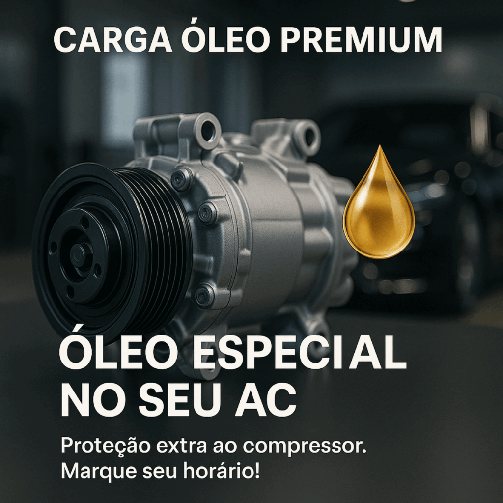 Carga de Gás óleo premium ar condicionado automotivo